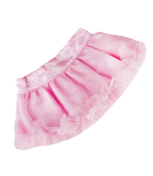 8 Inch Brown Bear Plush with Satin Tutu Pink Skirt – 16 Inch Size
