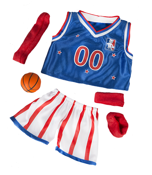 8 Inch Brown Bear Plush with All-Stars Basketball Uniform – 16 Inch