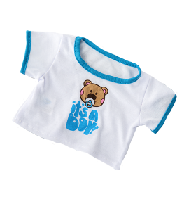 8 Inch Brown Bear Plush with “It’s A Boy” Tee Outfit – 16 Inch