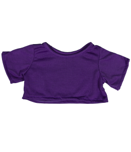 Brown Bear 8 Inch Plush with Purple T-Shirt – 16 Inch Outfit