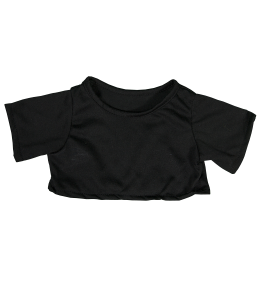 Brown Bear 8 Inch Plush with Black T-Shirt – 16 Inch Outfit