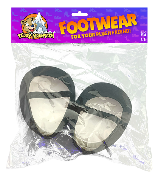 Black Sparkle Shoes 16 Inch