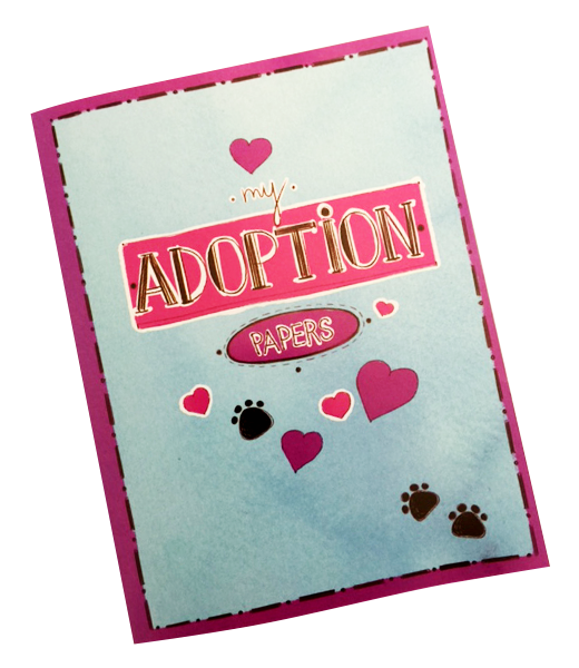 Adoption Papers w/Best Friend hearts (6 pack)