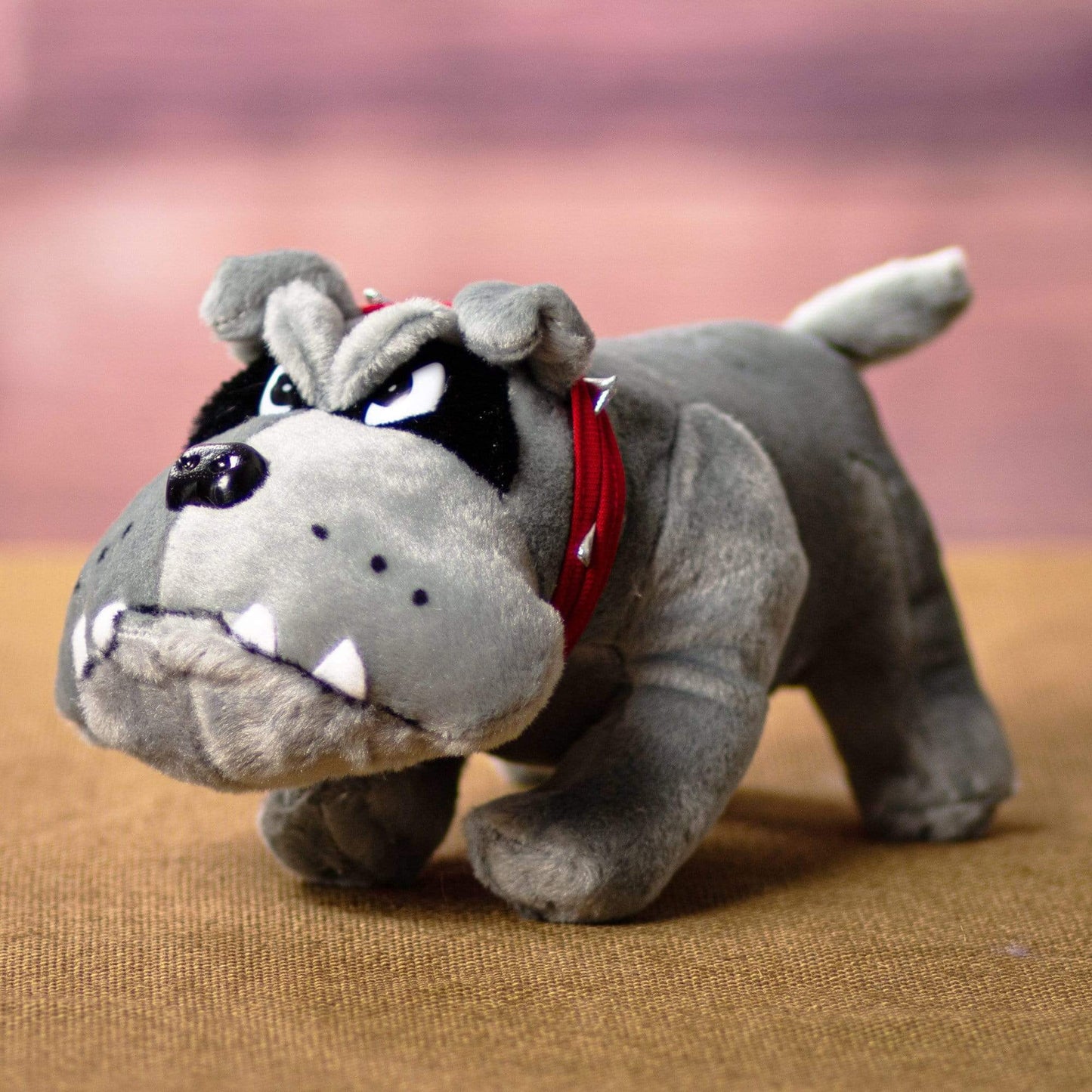 10 Inch Gray Plush Bulldog – Soft Stuffed Dog Toy for Kids