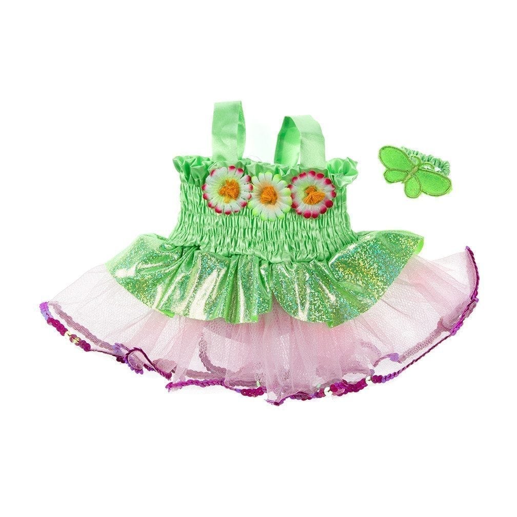 Fairy Dress 16-inch for stuffed toy – includes sparkly dress and fairy wings.