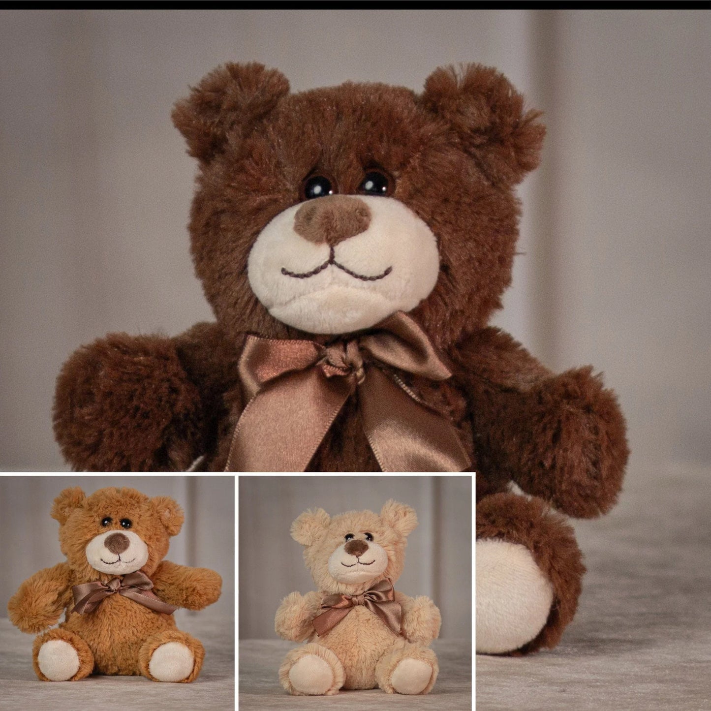 6 Inch Cute Teddy Trio – Small Plush Stuffed Animal Gift Set for Kids