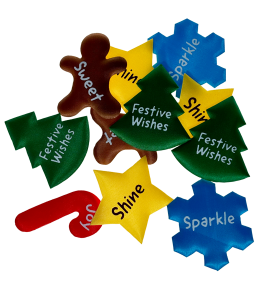 Festive Inserts 100pk – Holiday Craft Supplies for Kids & Parties