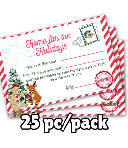 Festive Adoption Certificates – Personalized Plush or Pet Gift