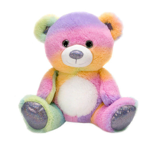 Colorful Rainbow Sherbet Bear – 10.5 Inch Soft Plush Stuffed Animal for Kids