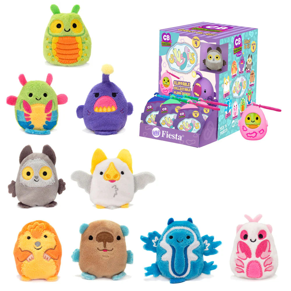 Cutie Beans 3 Inch Assorted Plush Snugglies - 9 Collectible Stuffed Toys