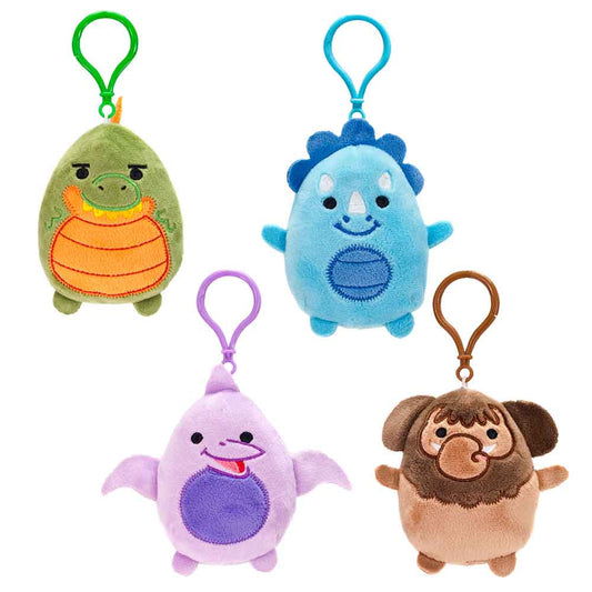 Cute 4 Inch Dinosaur Key Clip - Prehistoric Animal Holder