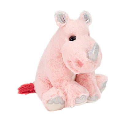 Cotton Candy Rhino Plush Toy - Soft 10-Inch Cuddle Buddy