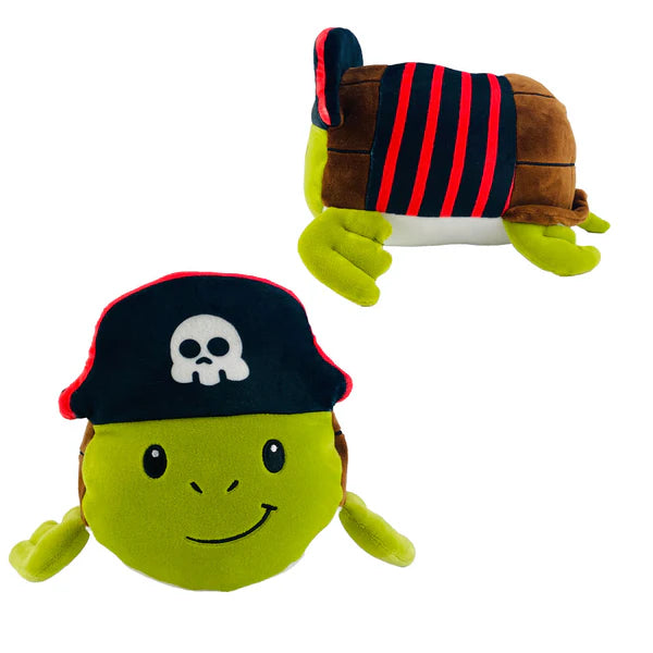 8 Inch Lil’ Huggy Pirate Turtle Plush – Cute Stuffed Animal Toy