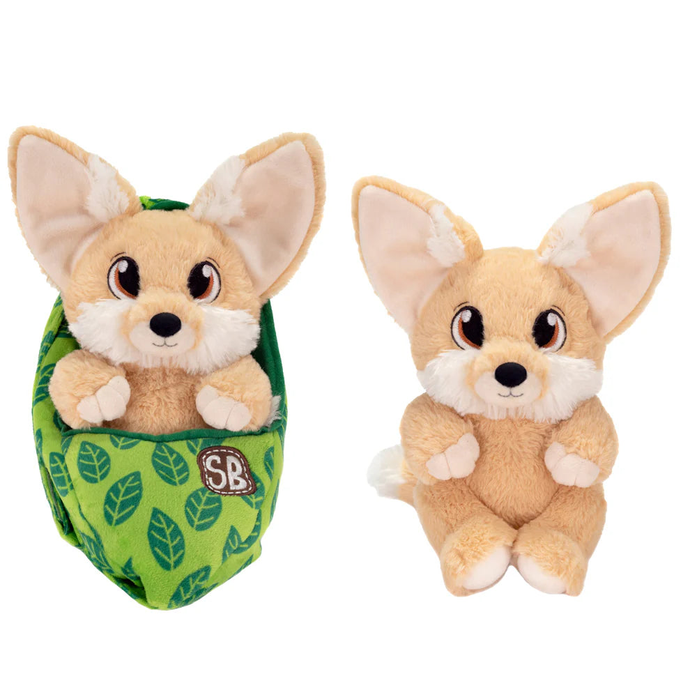 9.5-Inch Fennec Fox Cuddle Toy - Perfect Baby Swaddle Companion