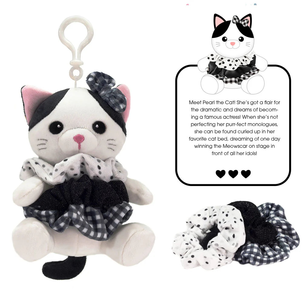 Pearl Scrunch Bunch 6-Inch Stuffed Animal - Soft Plush Toy for Kids