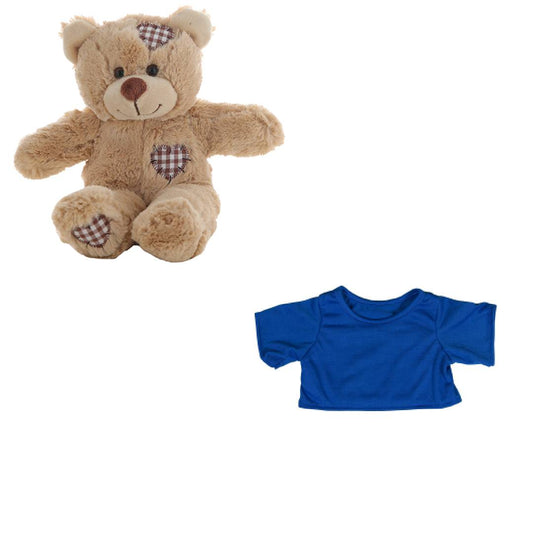 Brown Bear 8 Inch Plush with Royal T-Shirt Outfit – 16 Inch