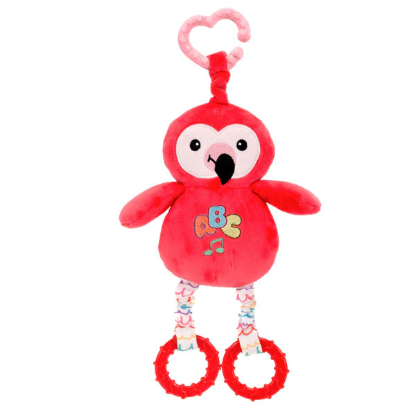 Baby 8.5 Inch Flamingo Activity Plush – Soft Interactive Toy