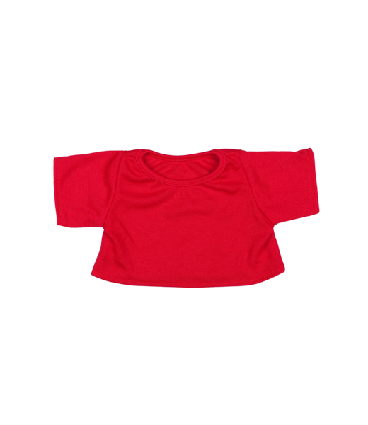 Brown Patches Bear 8 Inch Plush with Red T-Shirt Outfit
