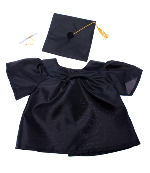 Brown Patches Bear 8 Inch Plush with Graduation Gown Outfit