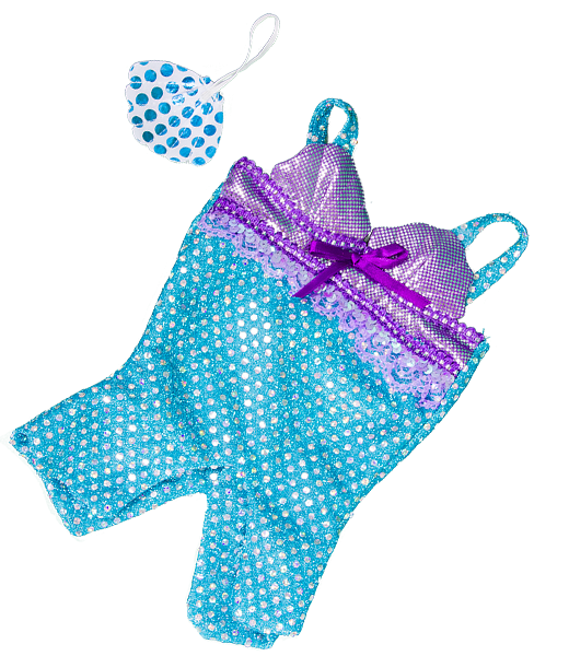 Brown Bear 8 Inch Plush with Mermaid Costume