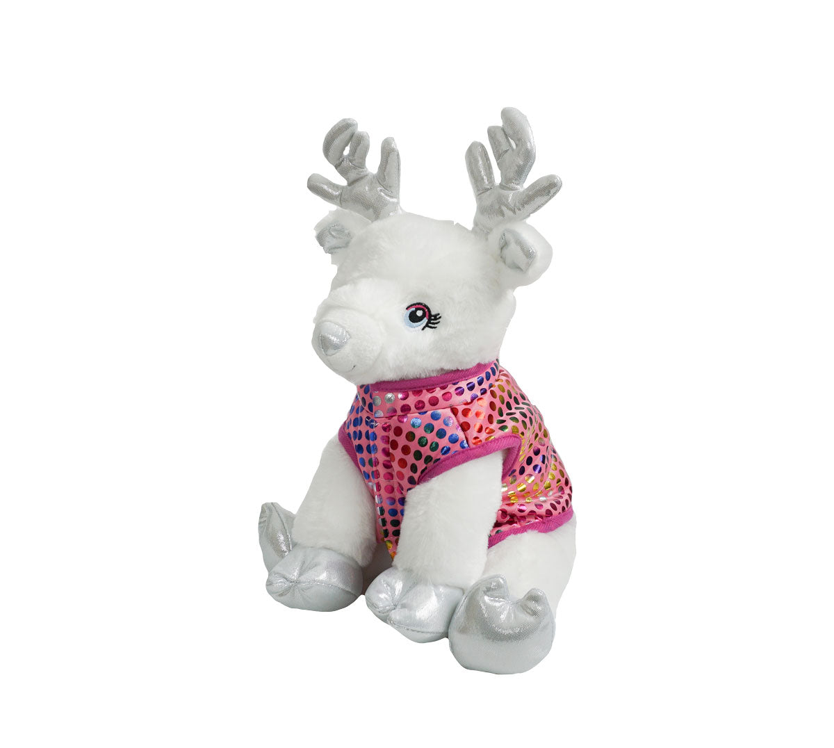 16 Inch Pink Puff Vest for Sitting Plush
