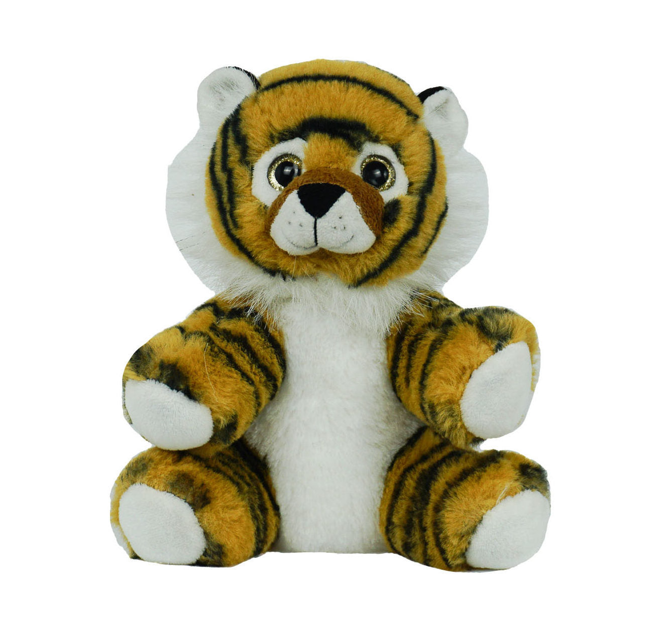 8-Inch Tiger Plush – Soft Stuffed Animal with Realistic Stripes
