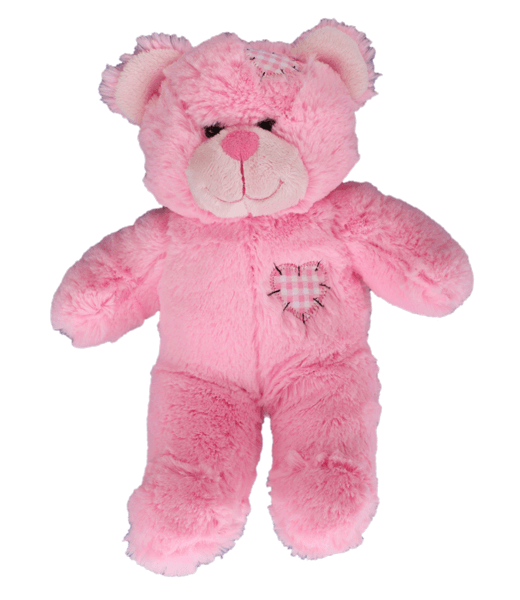 Pink Patches Bear 8 inch