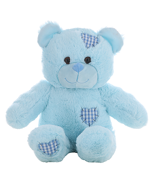 Baby Blue Patches Bear 16 inch