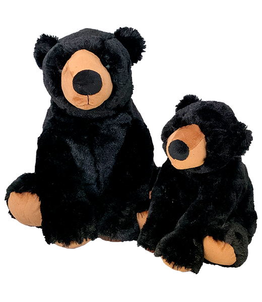 HuckleBeary the Black Bear 8 inch