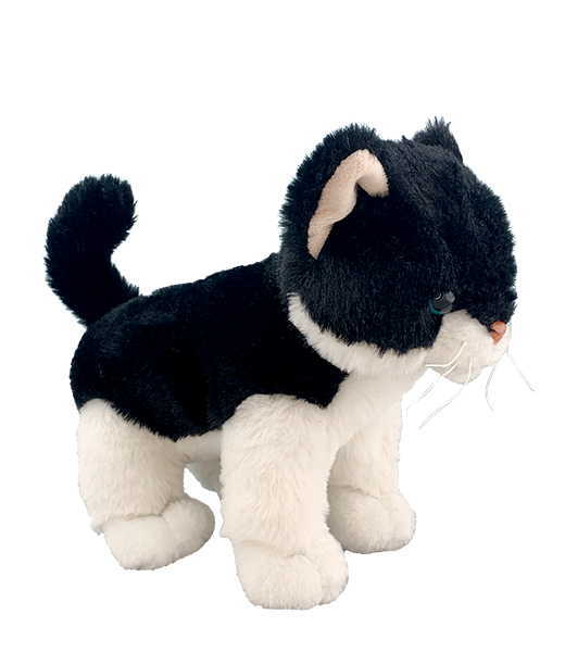 Salt N Pepper the Cat 8 inch