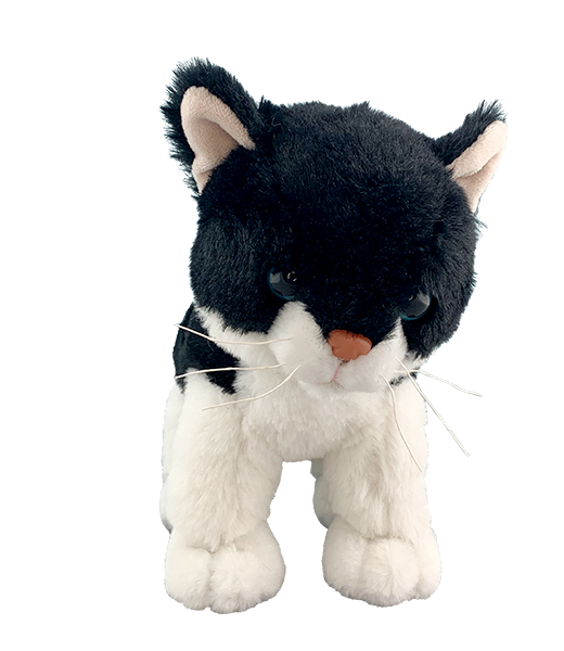 Salt N Pepper the Cat 8 inch