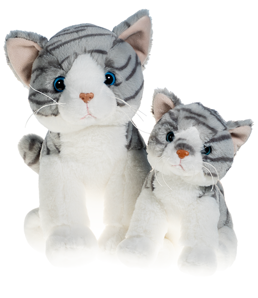 Purr-cilla the Grey Tabby Cat 16 inch