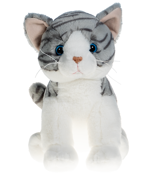 Purr-cilla the Grey Tabby Cat 16 inch