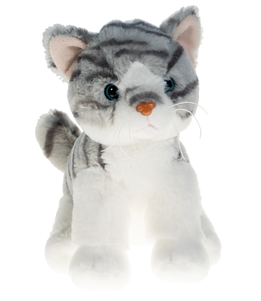 Purr-cilla the Grey Tabby Cat 8 inch