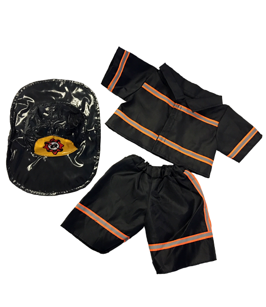 Black Firefighter Outfit 16 Inch