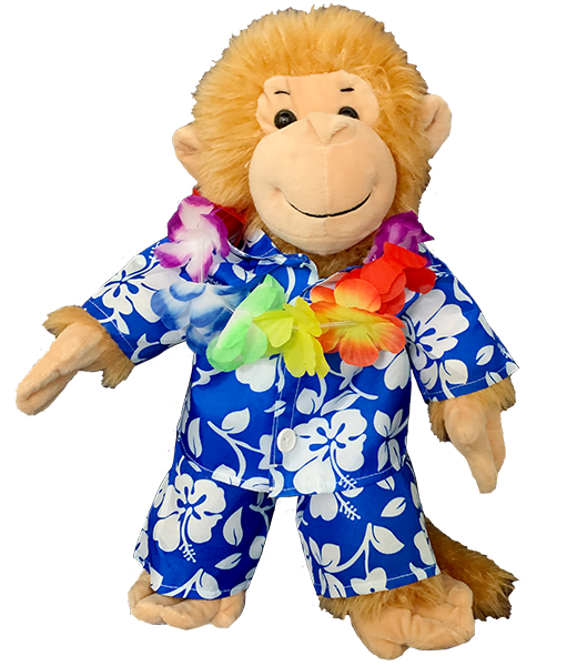 Hawaiian Boy w/Flower Lei 16 Inch