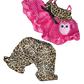 8 Inch Brown Bear Plush with Cute Leopard Owl Outfit – 16 Inch