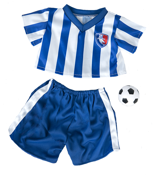 All-Stars Soccer Uniform w/Ball 8 Inch