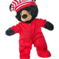 Red Drop Seat Pajamas w/Cap 16 Inch