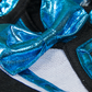 Metallic "Teal & Black" Cheerleader Uniform 8 Inch