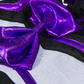 Metallic Purple & Black Cheerleader Uniform 16 Inch