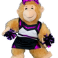 Metallic Purple & Black Cheerleader Uniform 8 Inch