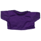 Brown Patches Bear 8 Inch with Purple T-Shirt – Plush Toy Outfit