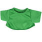 Brown Patches Bear 8 Inch with Green T-Shirt – Plush Toy Outfit