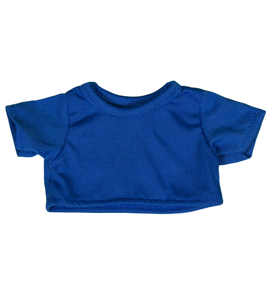 Brown Patches Bear 8 Inch with Royal T-Shirt – Plush Toy Outfit