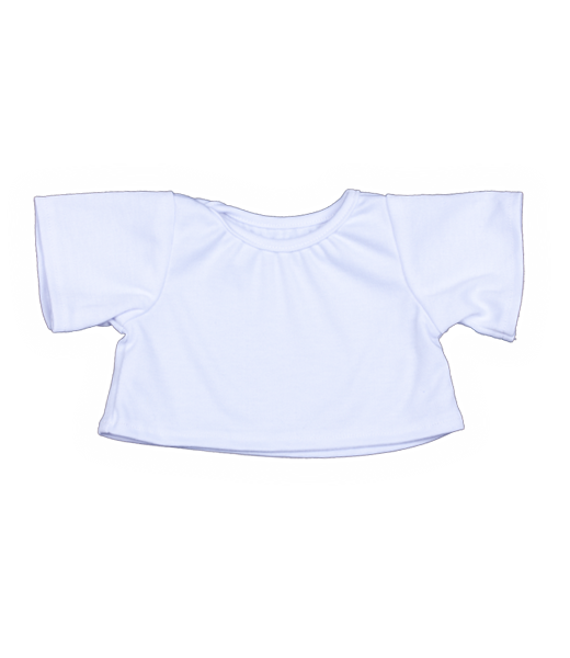 White T-Shirt for Plush Toys (8 Inch) – Bulk Pack of 102