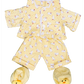 Yellow Chicken Jammies w/Slippers 8 Inch