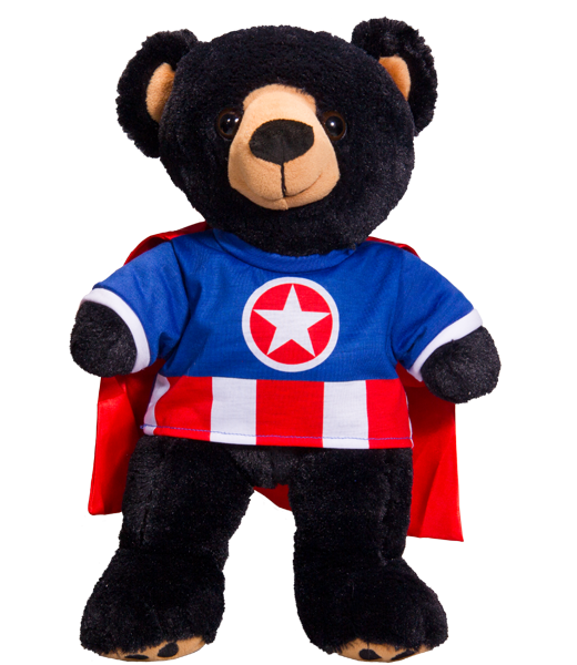 A Bear ican Hero Tee w/ cape 16 Inch