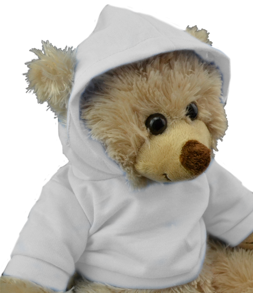 White Hoodie for 16 Inch Plush Toys  – Cozy Sweatshirt for Stuffed Animals