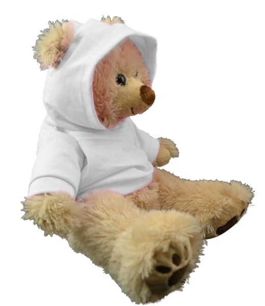 White Hoodie for 16 Inch Plush Toys  – Cozy Sweatshirt for Stuffed Animals